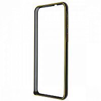 Бампер для HTC Desire 820 Creative Case черный с золотой полосой
