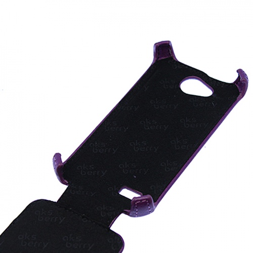 Чехол-раскладной для Fly iQ4401 Quad Energy 2 Aksberry фиолетовый фото 3