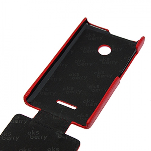 Чехол-раскладной для Microsoft Lumia 532 Aksberry красный фото 3