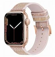 Ремешок Apple Watch 38/40/41mm Hoco WA11 Diamond розовое золото