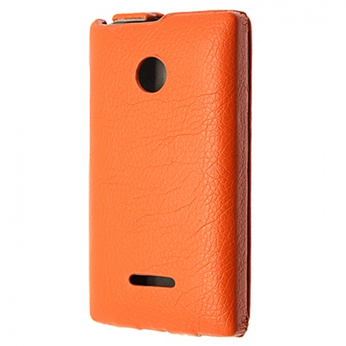 Чехол-раскладной для Microsoft Lumia 435 Armor Full оранжевый фото 3