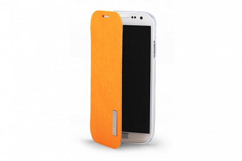 Чехол-книга для Samsung i9500 Galaxy S4 Rock Elegant оранжевый фото 6