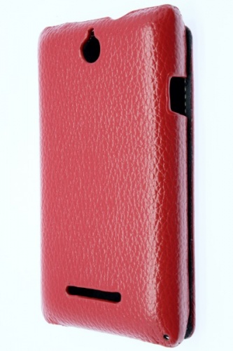 Чехол-раскладной для Sony Xperia E Melkco красный фото 3