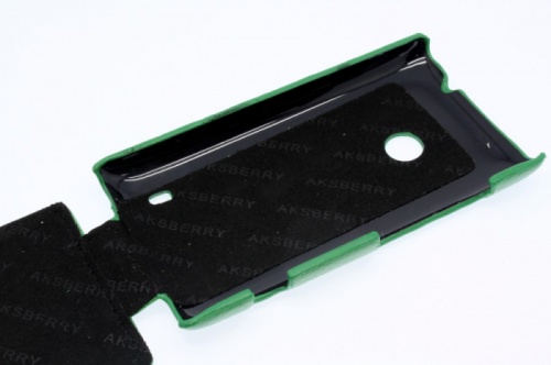 Чехол-раскладной для Nokia Lumia 520/525 Aksberry зеленый фото 3