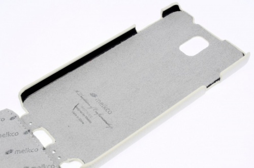 Чехол-раскладной для Samsung Galaxy Note 3 Melkco белый фото 2
