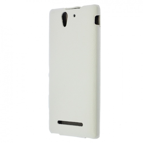 Чехол-раскладной для Sony Xperia C3 Art Case белый фото 3
