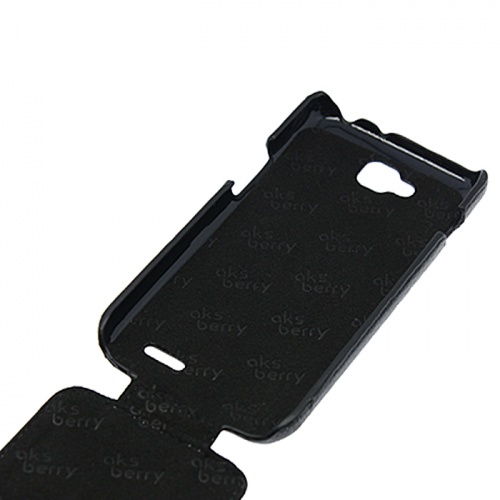 Чехол-раскладной для LG Optimus L90 D405/410 Aksberry черный фото 2