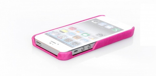 Чехол-накладка для iPhone 5/5S Borofone Leather Case розовый фото 2