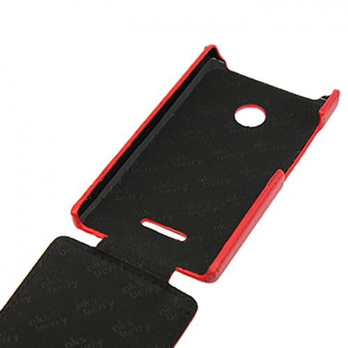 Чехол-раскладной для Microsoft Lumia 435 Aksberry красный фото 2