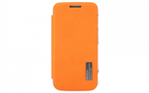Чехол-книга для Samsung C1010 Galaxy Zoom Rock Elegant оранжевый фото 2