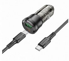 АЗУ Borofone BZ25 USB+USB-C 38W черное