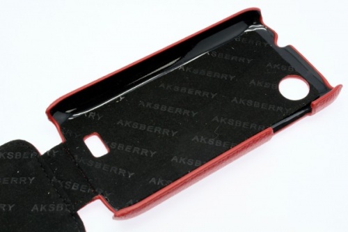 Чехол-раскладной для Lenovo A369 Aksberry красный фото 4