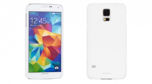 Чехол-накладка для Samsung i9600 Galaxy S5 Nuoku SOFTSGS5WHI белый