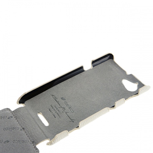 Чехол-раскладной для Sony Xperia L Melkco Jacka белый фото 3