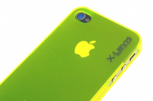 Чехол-накладка для iPhone 4/4S X-Levis Pipilu пластик матовый желтый фото 3