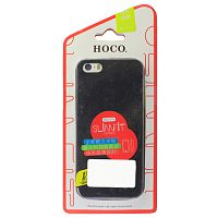 Чехол-накладка для iPhone 5/5S Hoco Slimfit Full Protective Real Leather Case черный