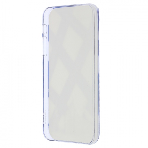 Чехол-накладка для iPhone 5/5S Usams City Series белый с синей полосой фото 2