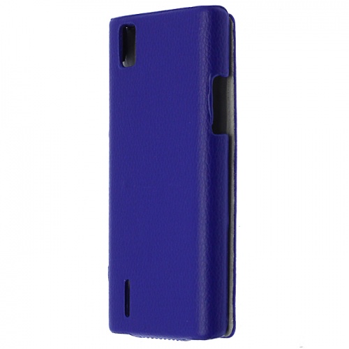 Чехол-раскладной для Huawei P2 Art Case синий фото 2