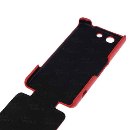 Чехол-раскладной для Sony Xperia Z3 mini Aksberry красный фото 3