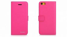 Чехол-книга для iPhone 5C Nuoku BOOKIP5CPNK розовый
