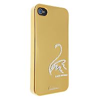 Чехол-накладка для iPhone 4/4S Lishine new лебедь золотой