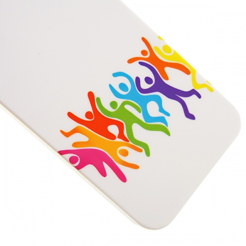 Чехол-накладка для iPhone 5/5S Vcase Цветные человечки фото 3