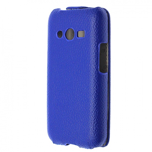 Чехол-раскладной для Samsung G313 Galaxy Ace 4 Sipo синий фото 2