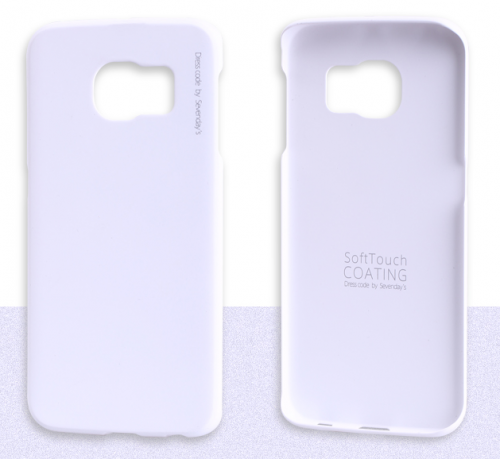 Чехол-накладка для Samsung Galaxy S6 Edge Pipilu Metallic белый