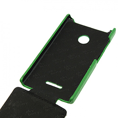 Чехол-раскладной для Microsoft Lumia 435 Aksberry зеленый фото 3