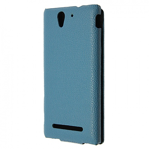 Чехол-раскладной для Sony Xperia C3 Aksberry синий фото 2