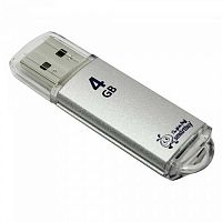 USB флешка 4Gb SmartBuy V-Cut USB 2.0 серебристая