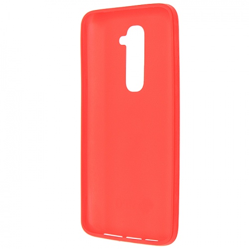 Чехол-накладка для LG Optimus G2 Sipo TPU 0.5mm красный фото 2