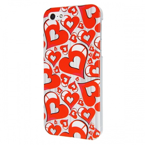 Чехол-накладка для iPhone 5/5S Vcase Hearts