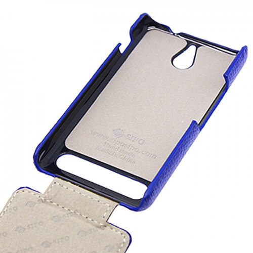Чехол-раскладной для Sony Xperia E1 Sipo синий фото 3