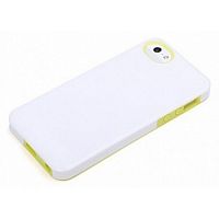 Чехол-накладка для iPhone 5/5S Rock Texture Dual-color белый