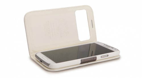 Чехол-книга для Samsung i9500 Galaxy S4 Nuoku LUXEI9500WHI белый фото 2