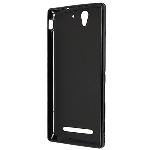 Чехол-накладка для Sony Xperia C3 Melkco TPU матовый черный фото 2