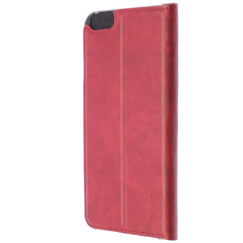 Чехол-книга для iPhone 6/6S Plus Hoco Luxury Leather Case красный фото 3