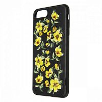 Чехол-накладка для iPhone 7/8 Plus Mutural Desing Yellow Flower чёрный