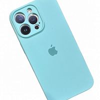 Чехол-накладка для iPhone 15 Pro Max Silicone Case светло-бирюзовый