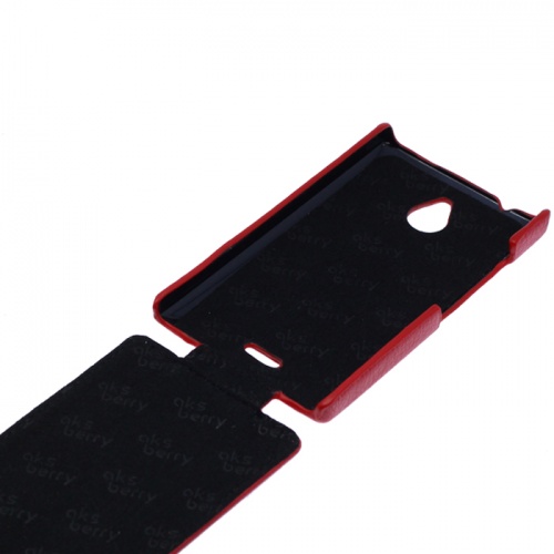 Чехол-раскладной для Nokia X2 Aksberry красный фото 3