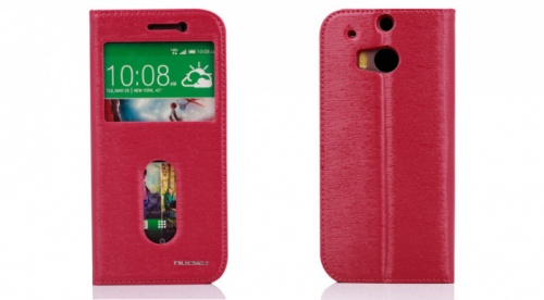 Чехол-книга для HTC One 2 M8 Nuoku DUKEONEM8PNK розовый