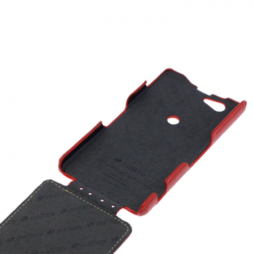 Чехол-раскладной для Sony Xperia Z1 Mini Melkco красный фото 3