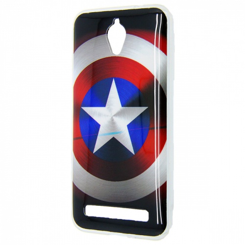 Чехол-накладка для Asus ZenFone C ZC451CG Slip TPU Captain America