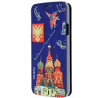 Чехол-книга для Samsung i9600 Galaxy S5 Umku Moscow синий