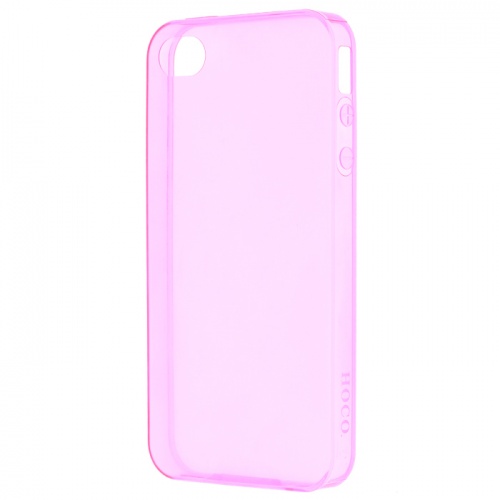 Чехол-накладка для iPhone 4/4S Hoco TPU Crystal case розовый