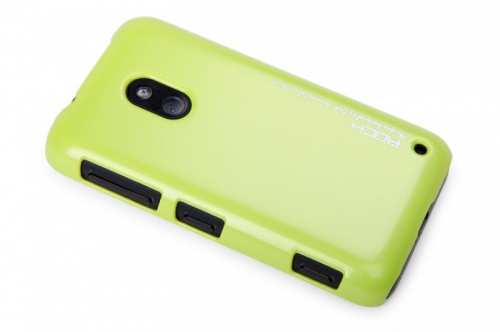 Чехол-накладка для Nokia Lumia 620 Rock Naked Shell желтый фото 4