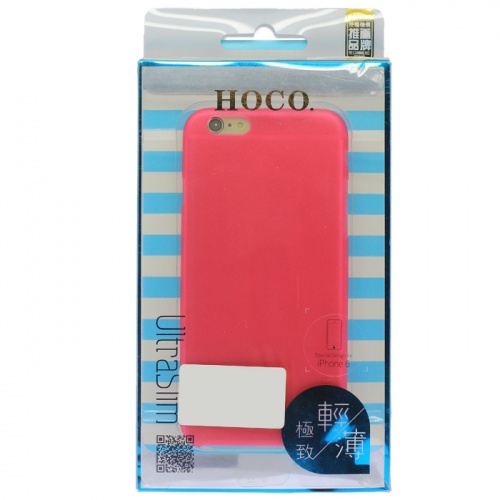 Чехол-накладка для iPhone 6/6S Hoco Frosted Case малиновый фото 3