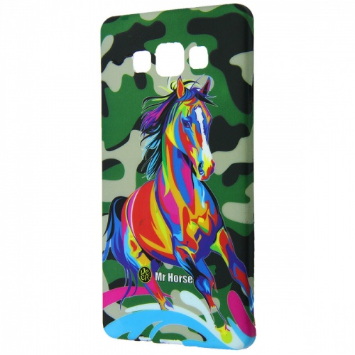 Чехол-накладка для Samsung Galaxy A7 Sparkle Лошадь