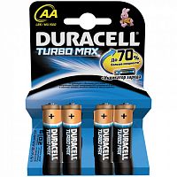 Батарейка Duracell AA LR06 BL4 Turbo Max																					